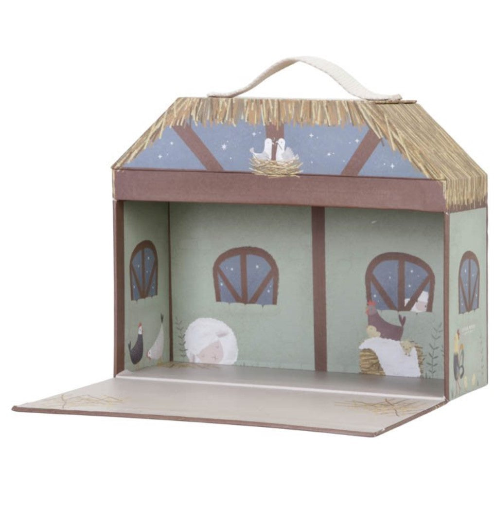Crèche de Noël personnalisée en bois – adorable jeu de crèche pour enfants