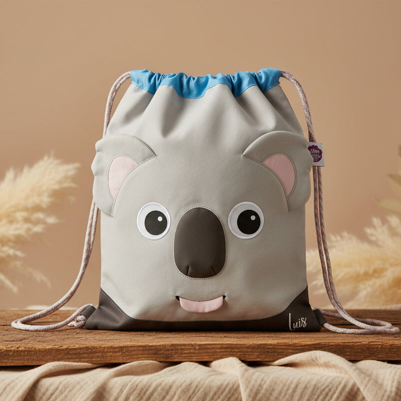 Sac de sport Koala, gris/rose | Affenzahn