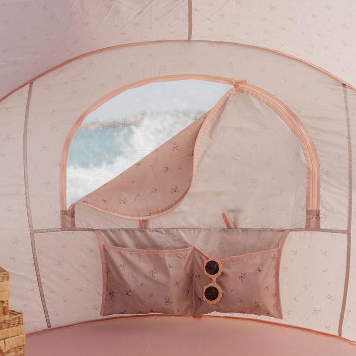 Innenansicht des Little Dutch Strandzelts Ocean Dreams Pink