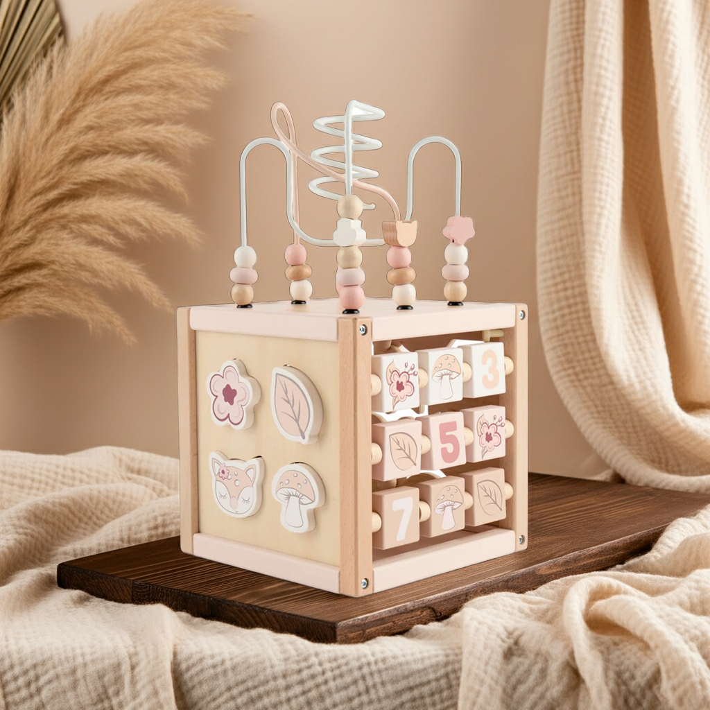 Cube d'activités faon Ella XXL en bois | bieco