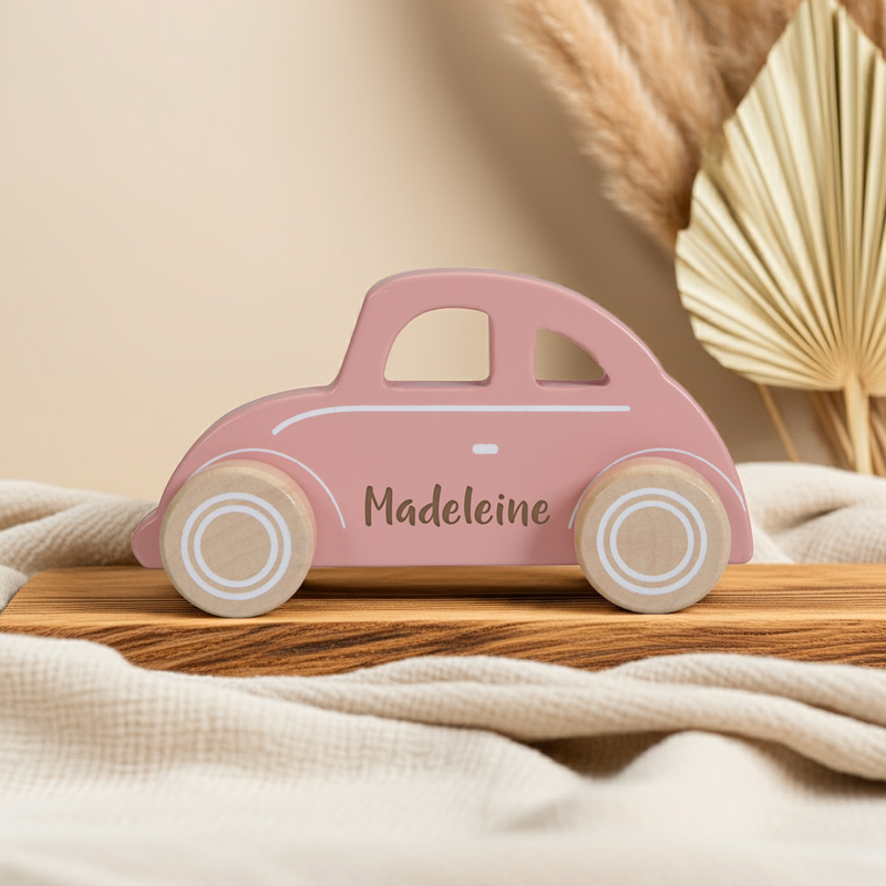 Voiture bois rose