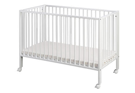 Lit bébé pliable avec matelas Blanc | tiSsi®