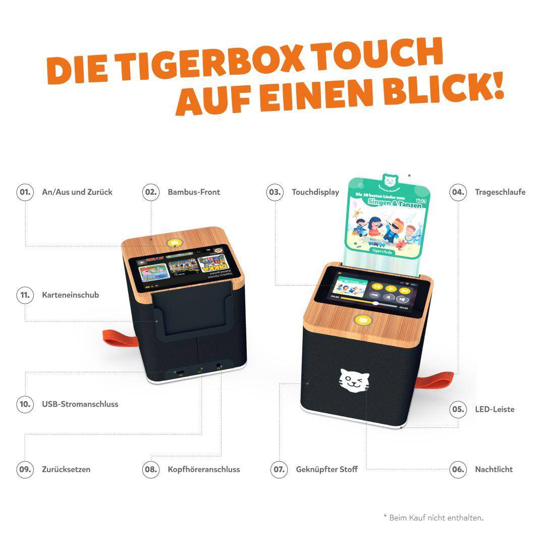 tigerbox TOUCH PLUS black Bluetooth | by Schmatzepuffer® "customizable"