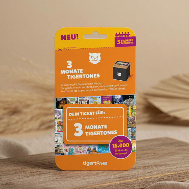3 mois Family (jusqu'à 5 appareils) Tigertones Tigerticket Tigerbox Touch Plus et Mini | Tigermedia