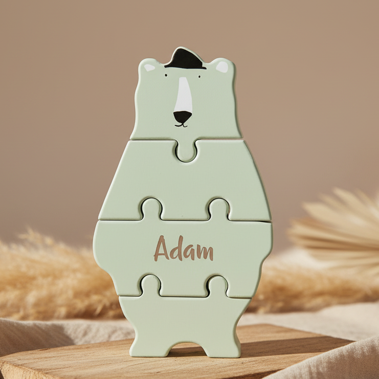 Puzzle en bois – Monsieur Ours Polaire | Trixie