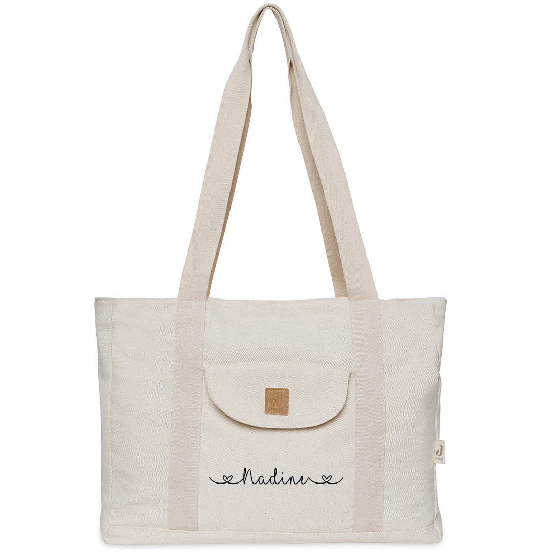Sac à langer shopper sergé, sable | Jollein