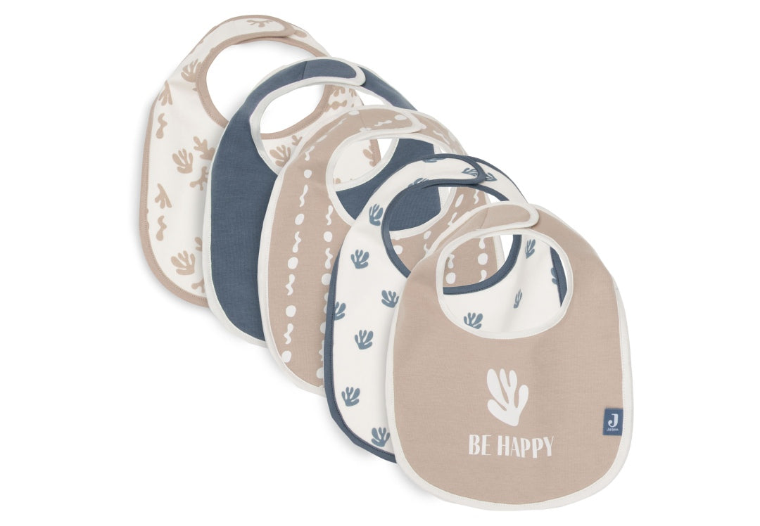 Lot de 5 bavoirs Funky | Jollein