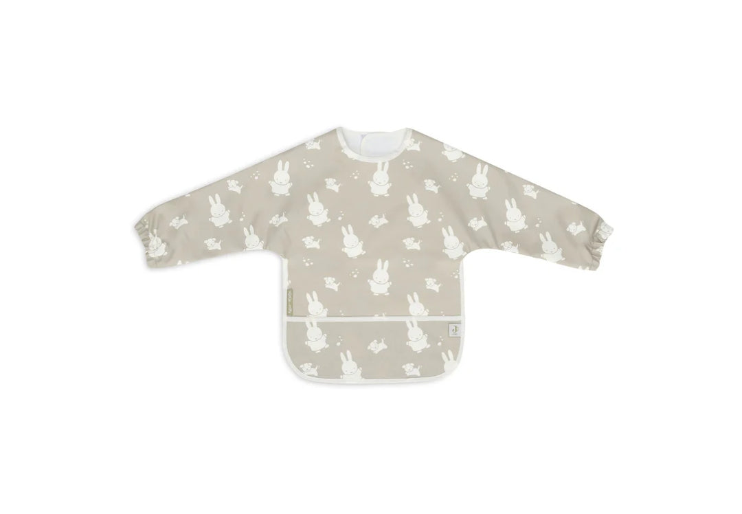 Bavoir imperméable à manches, Miffy &amp; Snuffy, vert olive | Jollein
