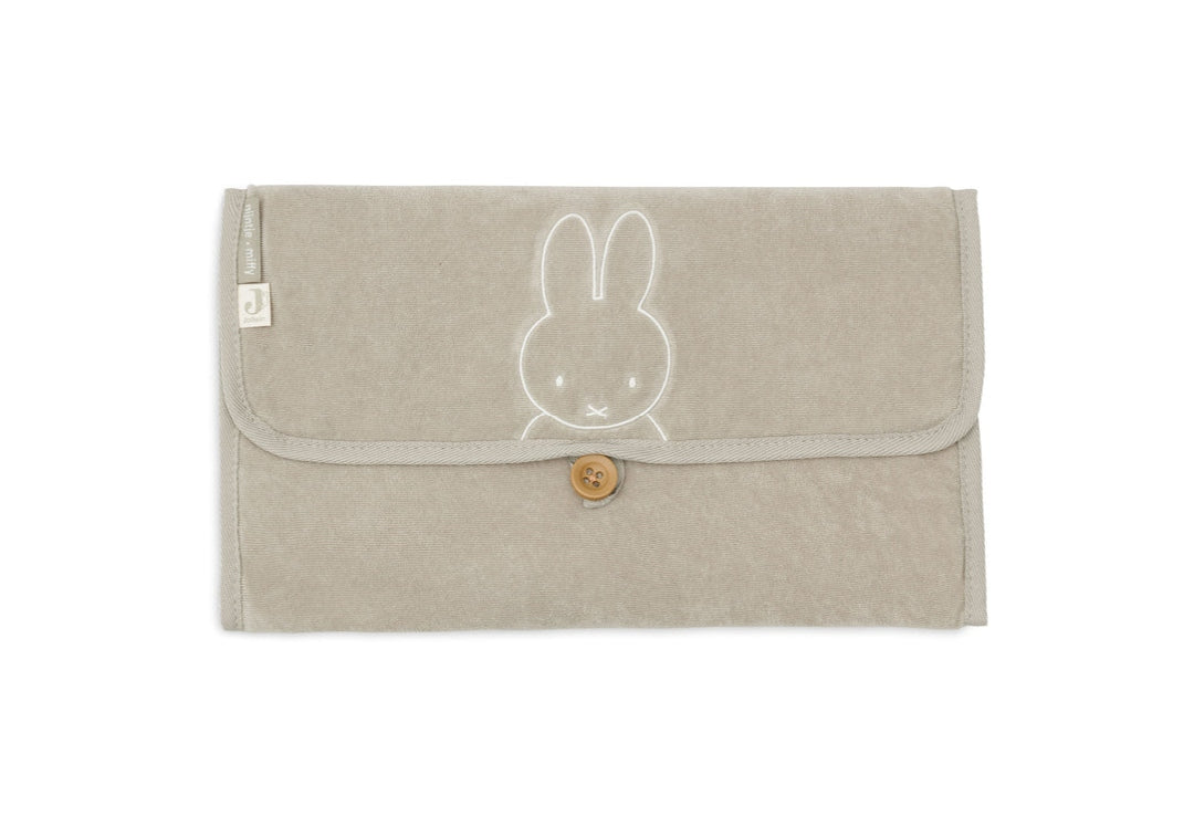 Matelas à langer en tissu éponge Miffy, vert olive | Jollein
