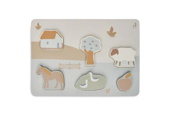 Puzzle de ferme en bois | Jollein