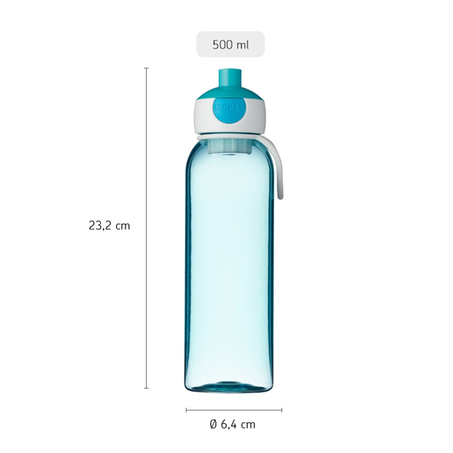 Gourde pop-up 500 ml - Bleu | Mepal