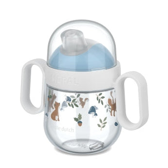 Tasse d'apprentissage anti-fuite bébé 200ml - Amis de la forêt | Little Dutch x Mepal