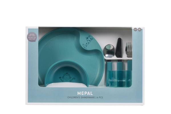 Coffret repas bébé 6 pièces - Deep Turquoise | Mepal