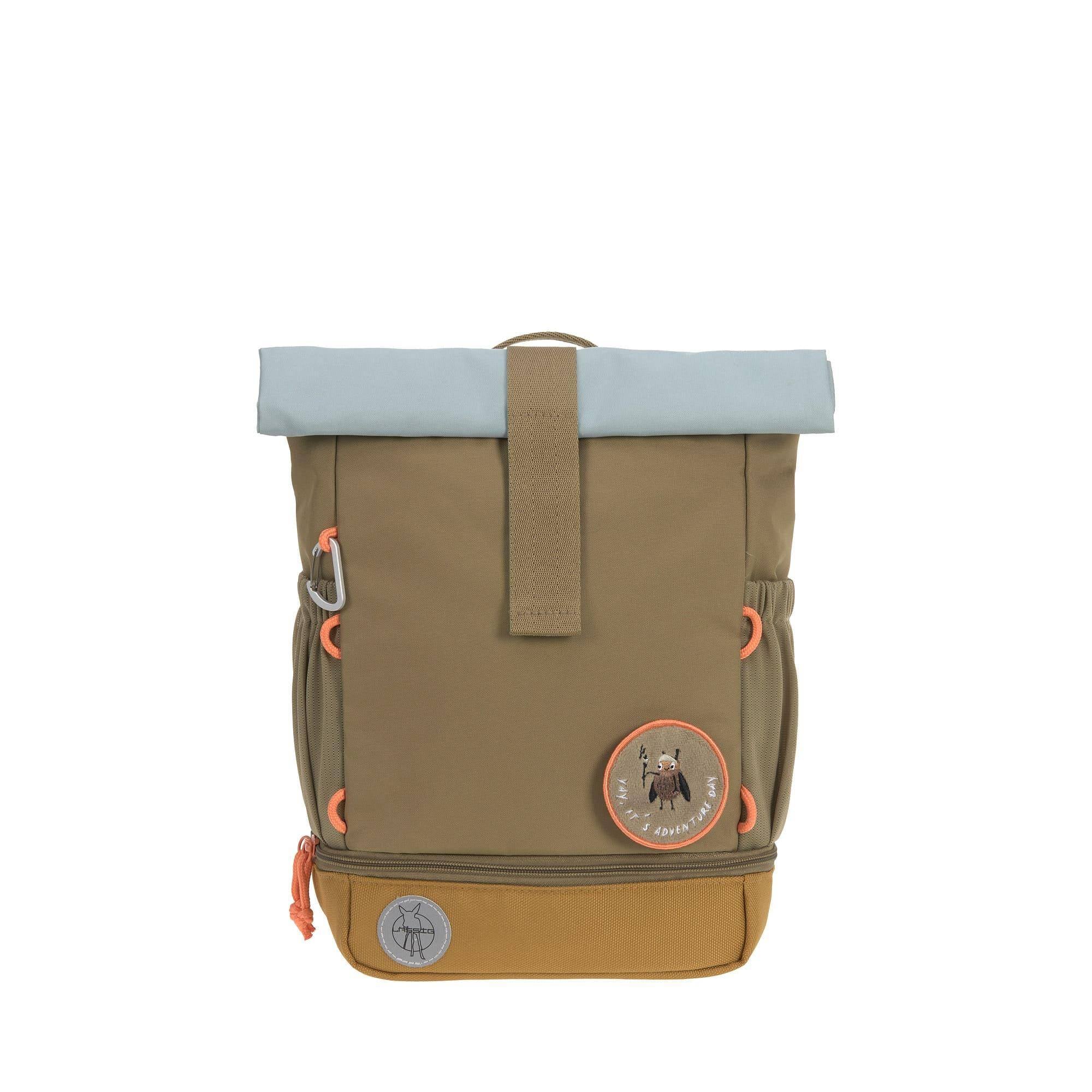 Sac à dos roll-top, naturel/bleu clair | Lässig
