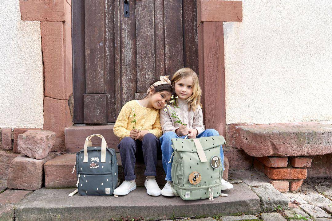 Mini Sac À Dos Rolltop Happy Prints Light Olive | Lässig