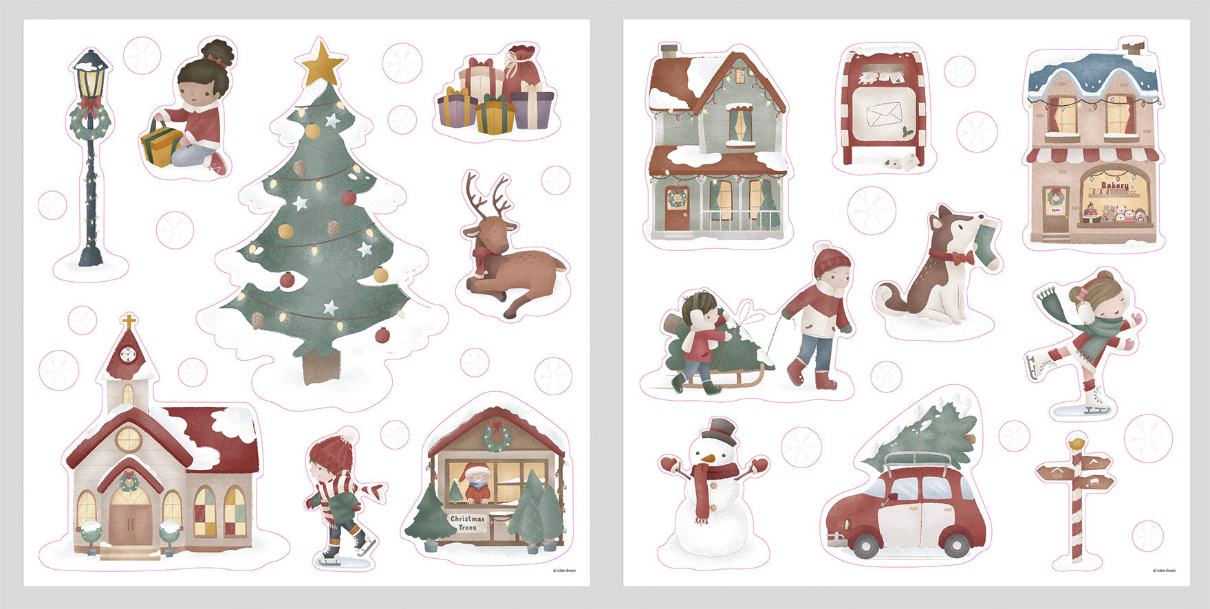 Autocollant de Noël pour fenêtre | Little Dutch