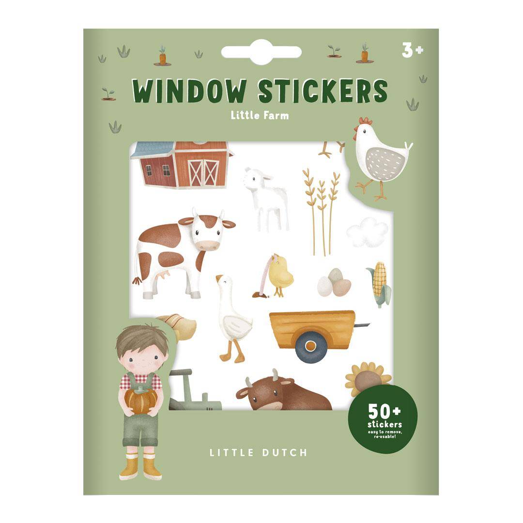 Fenstersticker Little Farm – Fensterbilder Bauernhof für Kinderzimmer
