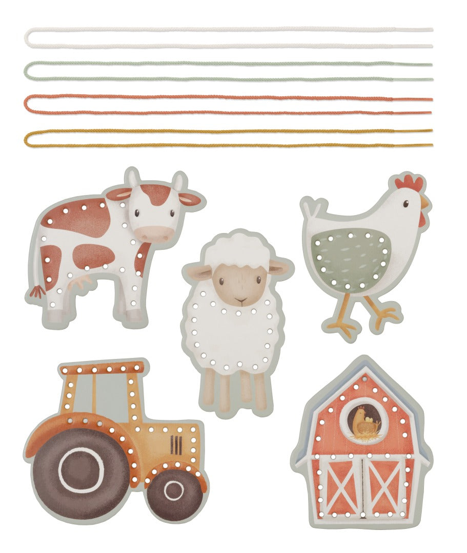 Schnürkarten Little Farm – Kreativspiel für Kinder