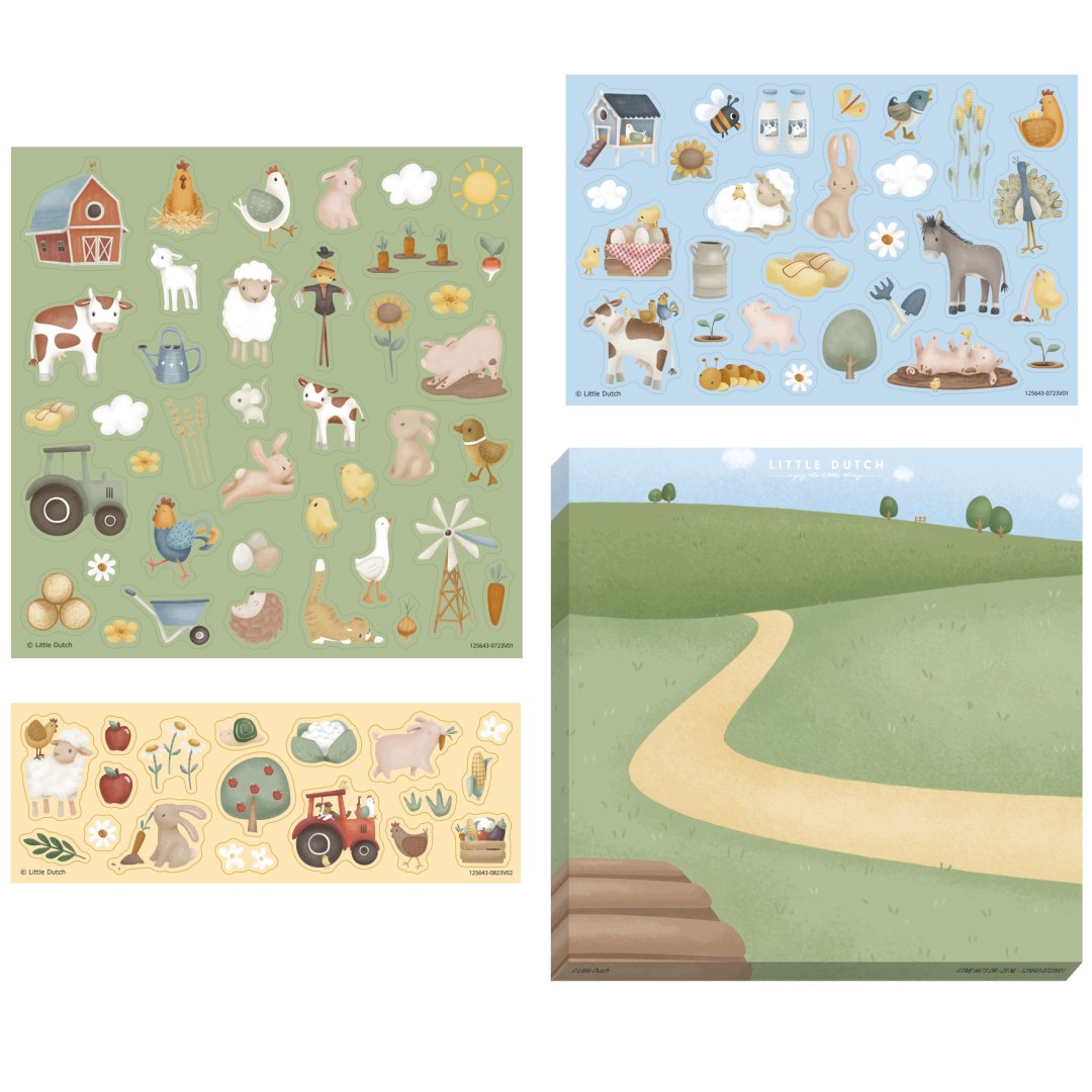 Little Farm Sticker – Autocollants de ferme pour enfants