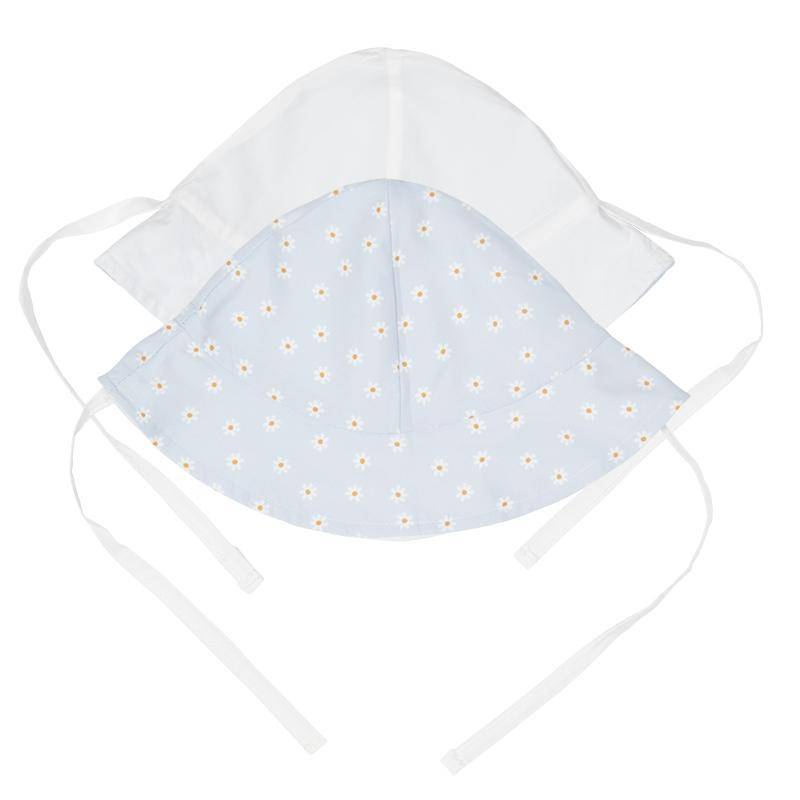 Sonnenhut wendbar - Daisies Blue / White - 1 | Little Dutch