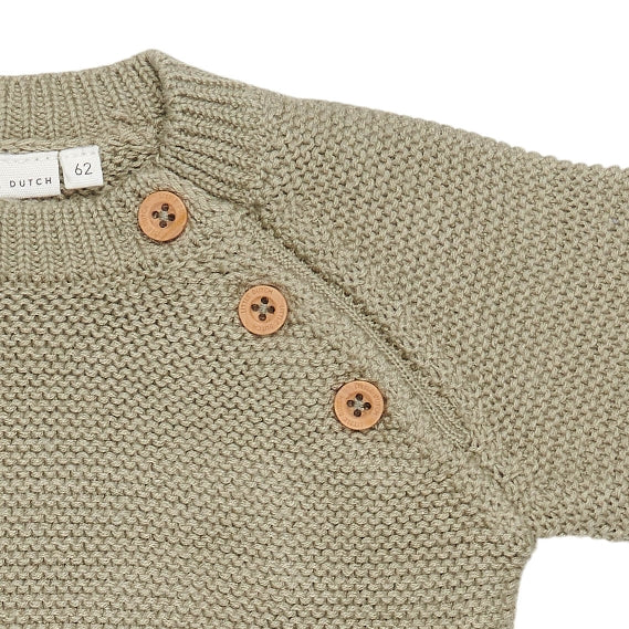 Combinaison tricotée « Mariners Bay Olive » | Little Dutch
