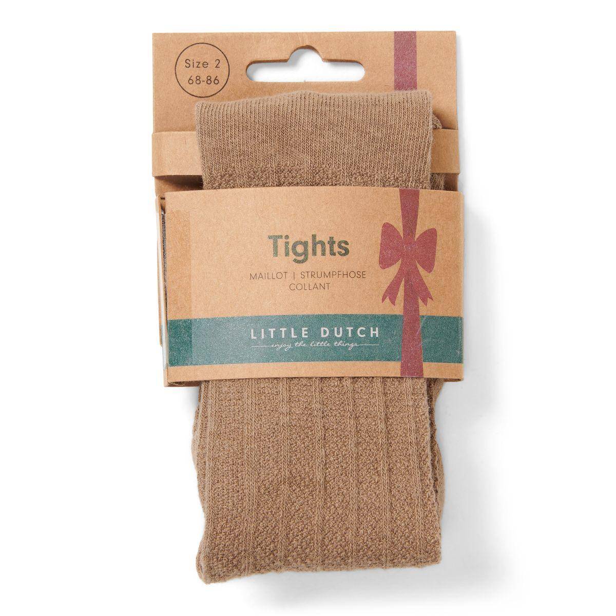 Collants tricotés 68/86 - Marron | Little Dutch
