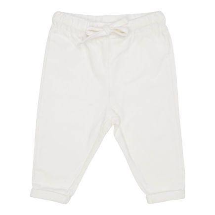 Pantalon de survêtement en velours côtelé blanc | Little Dutch