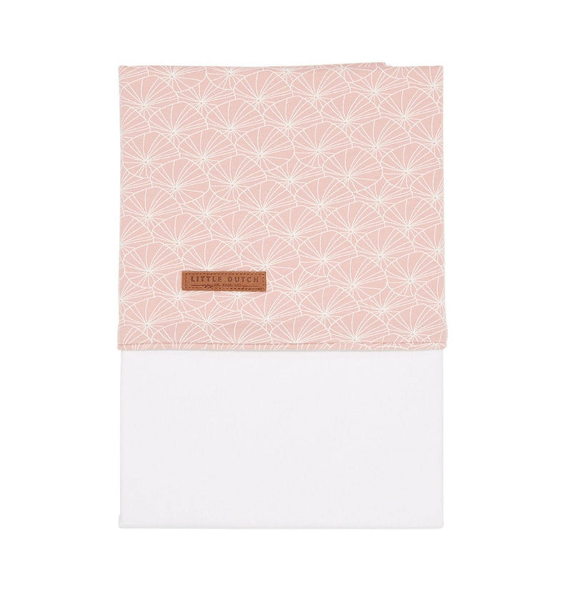 Drap-housse pour berceau Lily Leaves rose | Little Dutch