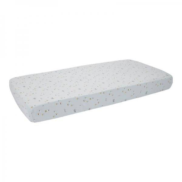 Drap-housse pour berceau Sailors Bay, 40 x 80 cm, bleu | Little Dutch