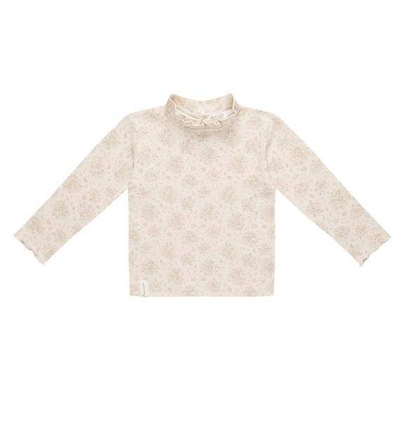 Haut à manches longues et col à volants « Boutons de rose » taille 62/68 | leevje