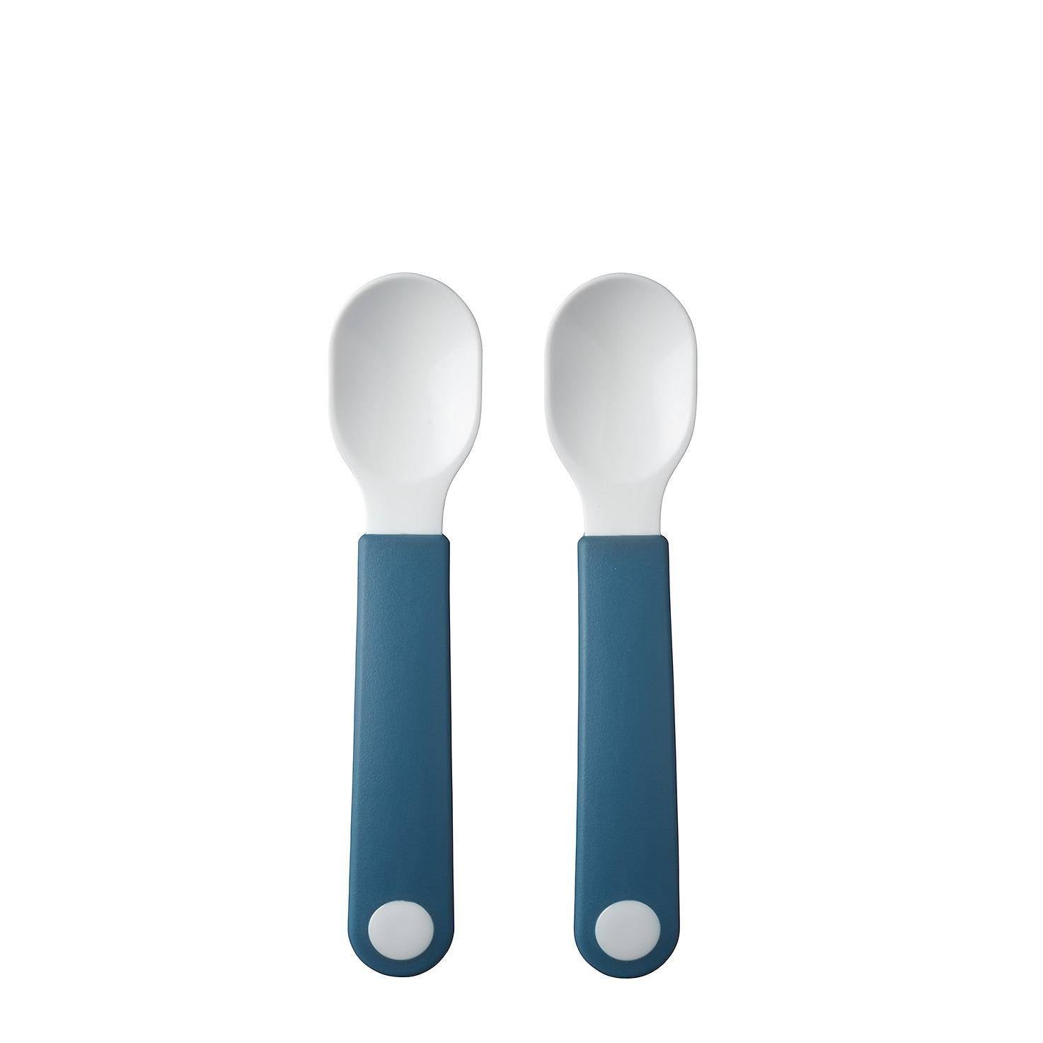 Cuillères d'apprentissage pour enfants, 2 pièces – Bleu profond | Mepal