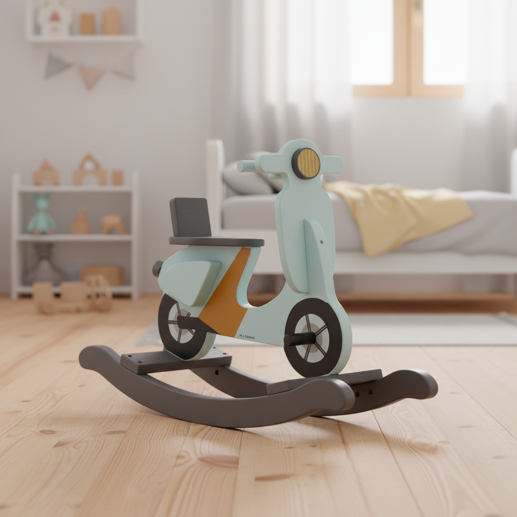 Trottinette à bascule bleu clair | Kids Concept