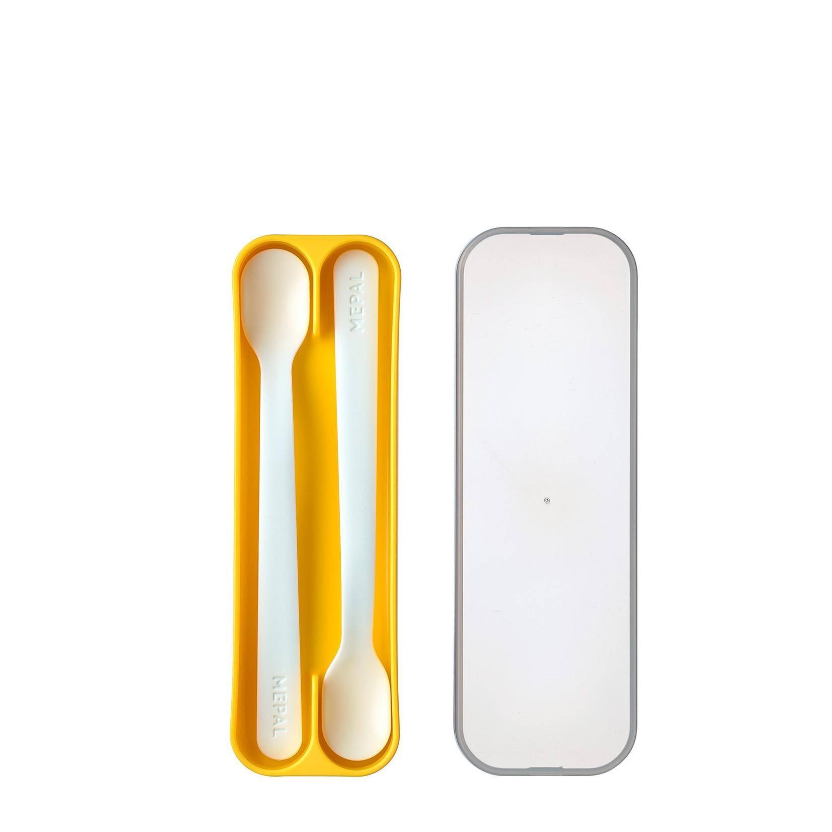 Cuillères pour enfants, lot de 2 - Jaune | Mepal