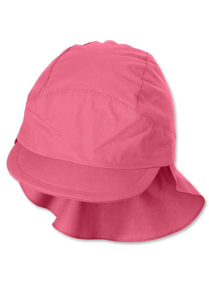 Casquette à visière avec protège-nuque corail, taille 57 | Sterntaler