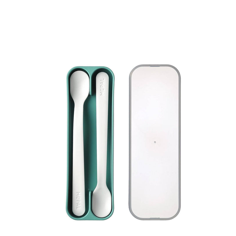 Cuillères pour enfants, 2 pièces – Turquoise profond | Mepal