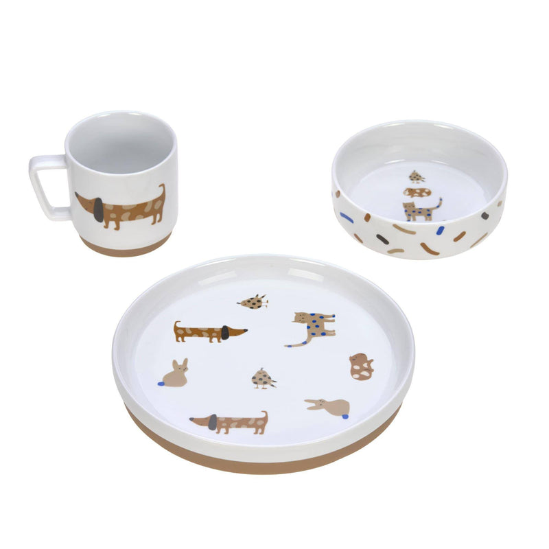 Service de table en porcelaine pour enfants – Little Mateys, bleu roi | Lässig