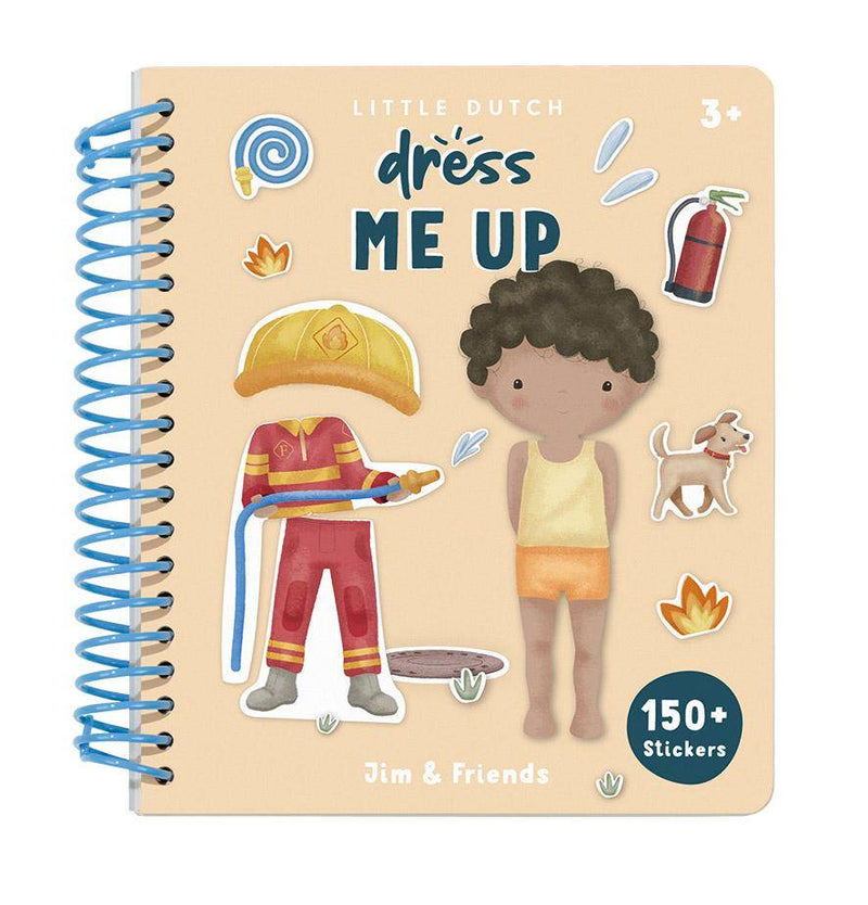 Livre d'autocollants « Habille-moi » – Jim et ses amis | Little Dutch