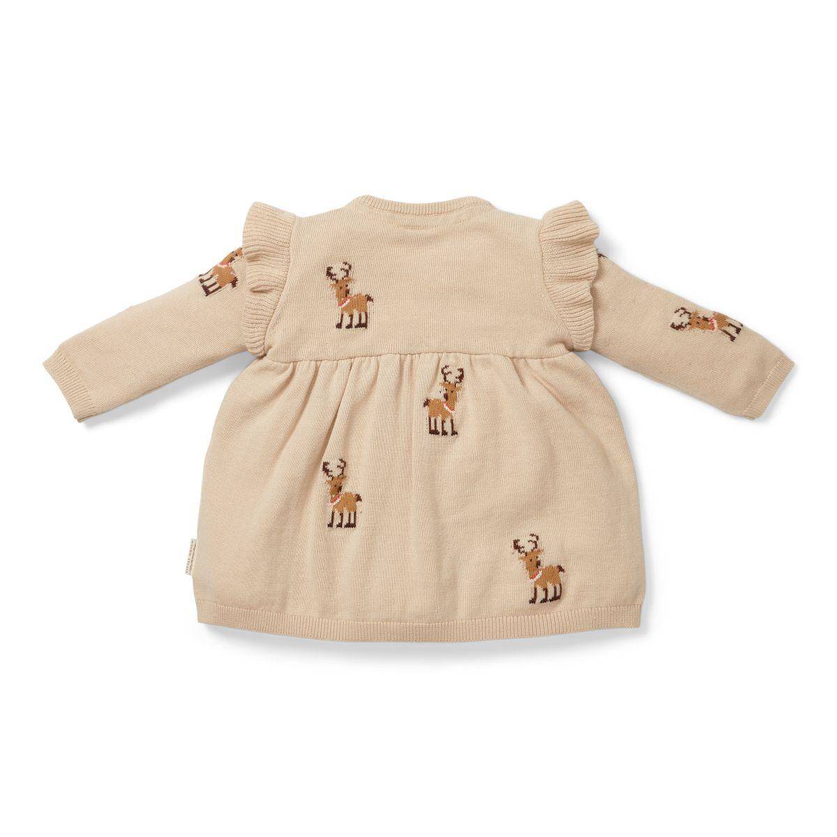 Long-sleeved knitted Christmas dress | Little Dutch