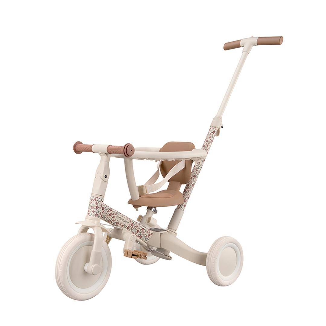 Tricycle évolutif 4-en-1 Sunny Flower Offwhite | Little Dutch