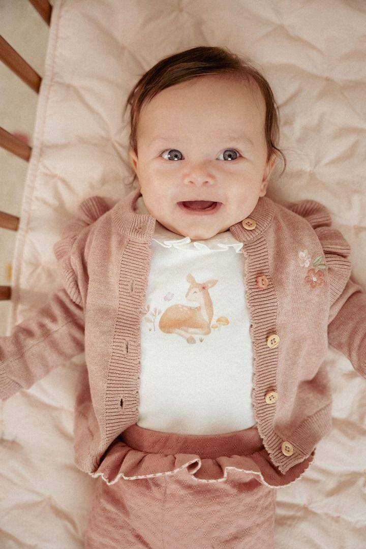 Pantalon rose blush | Little Dutch