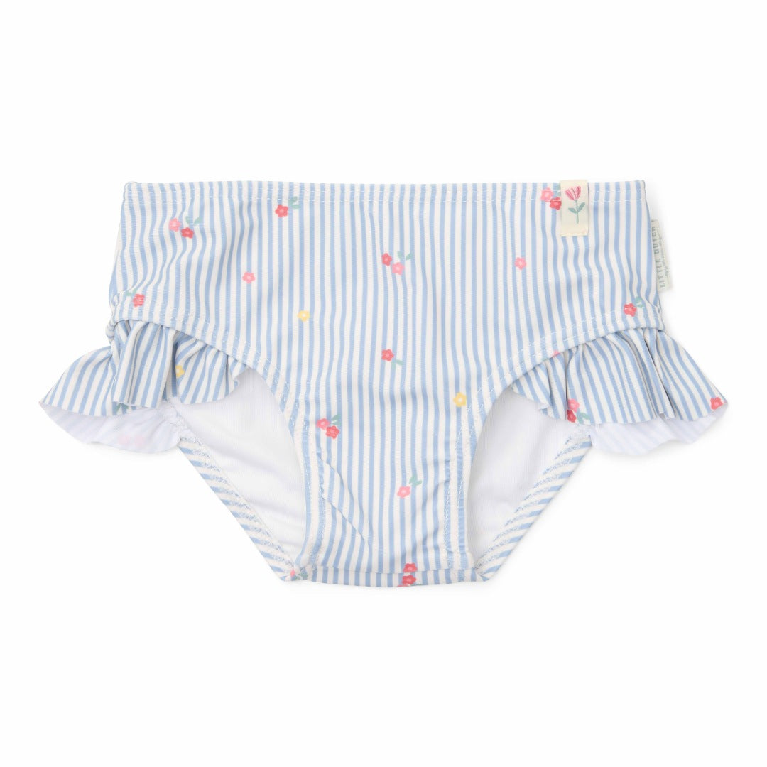 Bas de bikini Sunny Flowers Bleu | Little Dutch