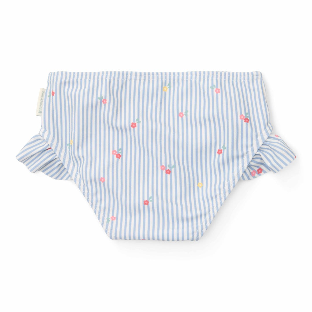Bas de bikini Sunny Flowers Bleu | Little Dutch