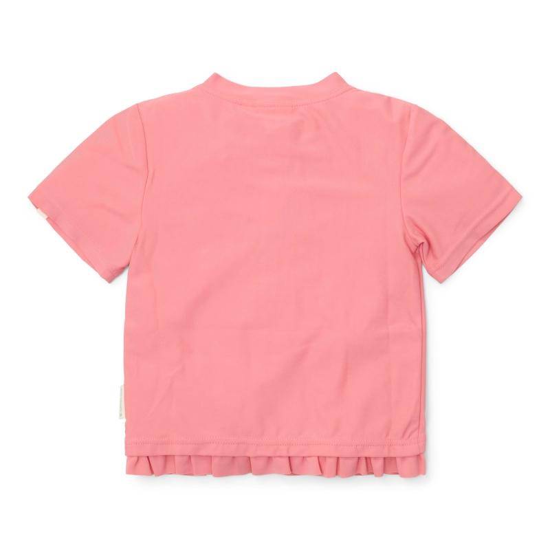 Maillot de bain manches courtes Sunny Flowers Rouge | Little Dutch