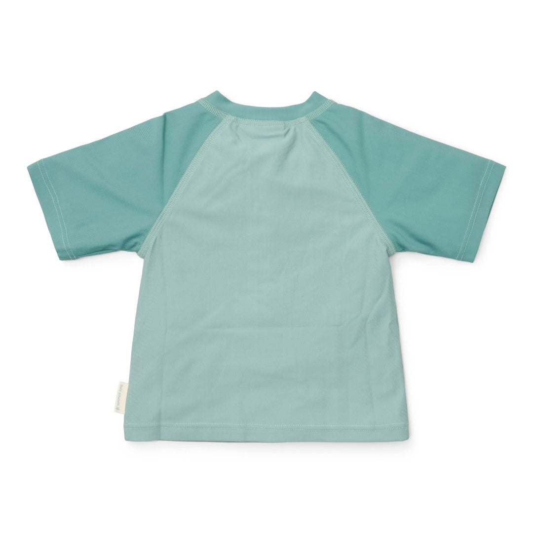 Maillot de bain à manches courtes Seashells Surf Blue | Little Dutch