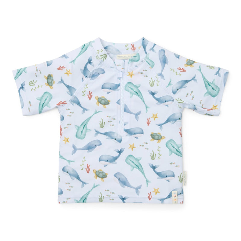 Maillot de bain à manches courtes Ocean Multicolore | Little Dutch