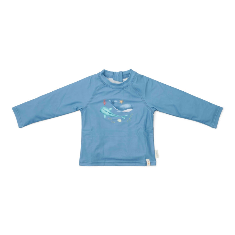 Maillot de bain à manches longues Bleu océan | Little Dutch