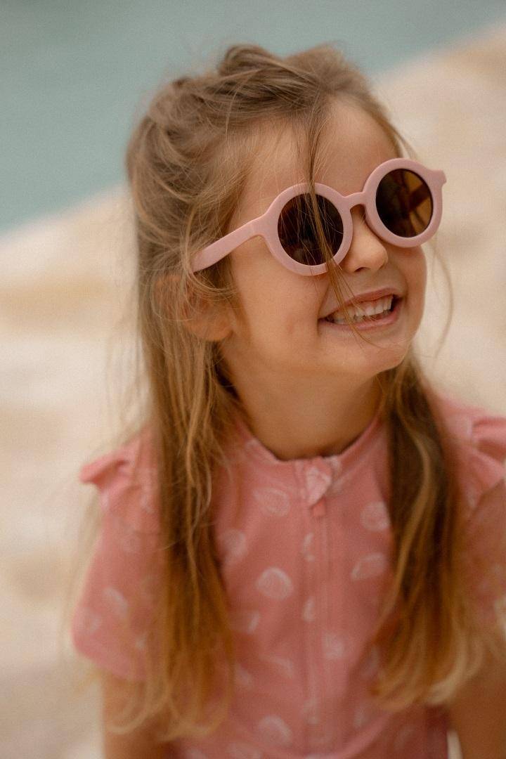 Maillot de bain à manches courtes Ocean Treasures Rose | Little Dutch