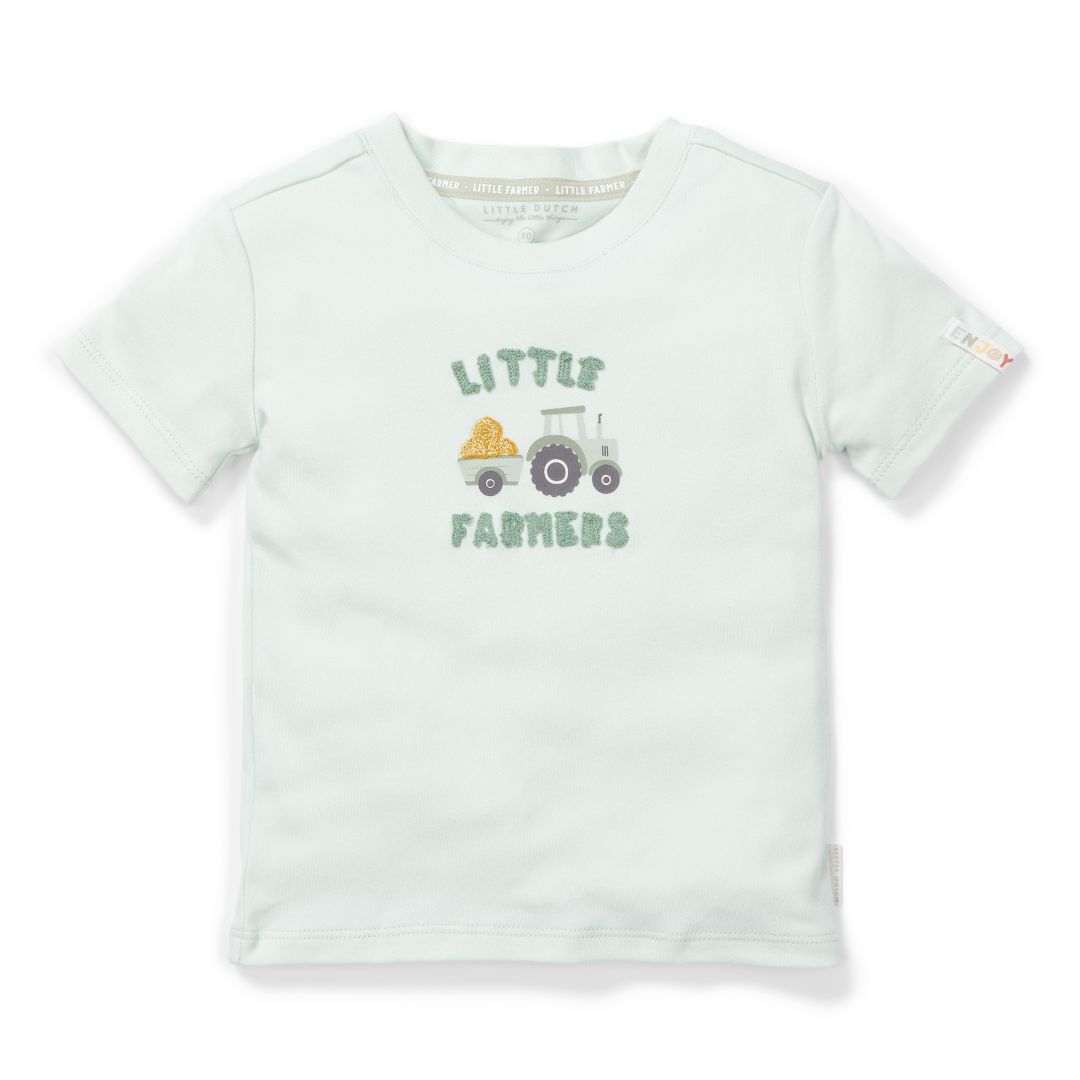 T-shirt manches courtes Farm Green 74 | Little Dutch