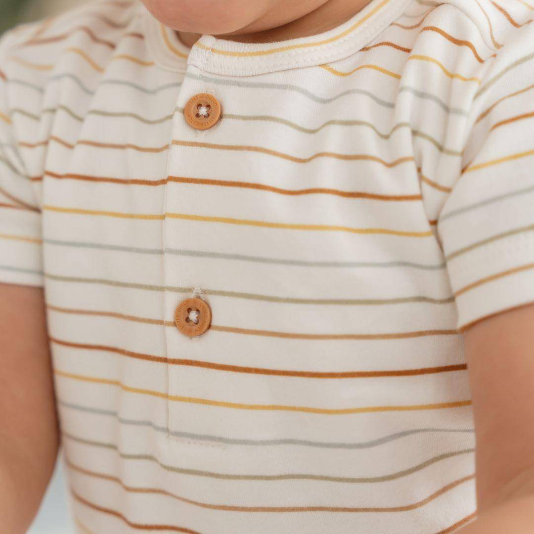 T-shirt manches courtes Rayures ensoleillées vintage - 50/56 | Little Dutch