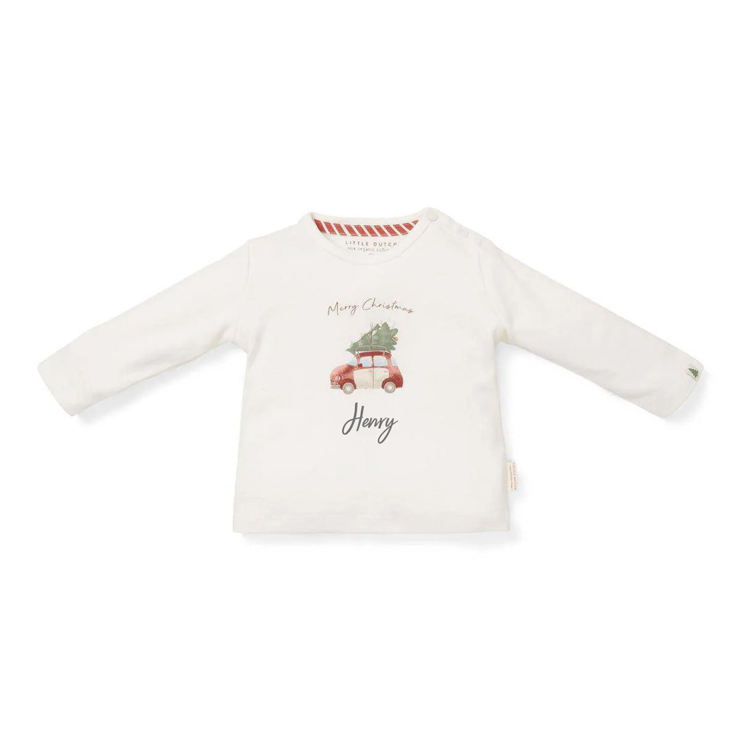 Personalized Christmas Long Sleeve Shirt for Kids with Name | Schmatzepuffer
